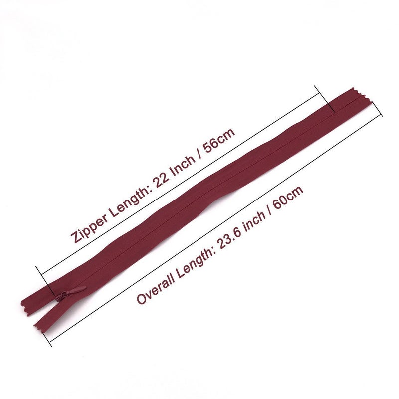 YUEDI 40PCS Nylon Invisible Zipper,Sewing for Handmade Garment/Bags/Home Textile,Tailor Sewer Crafter's Special(22 inch,Mix Color) - Image 4